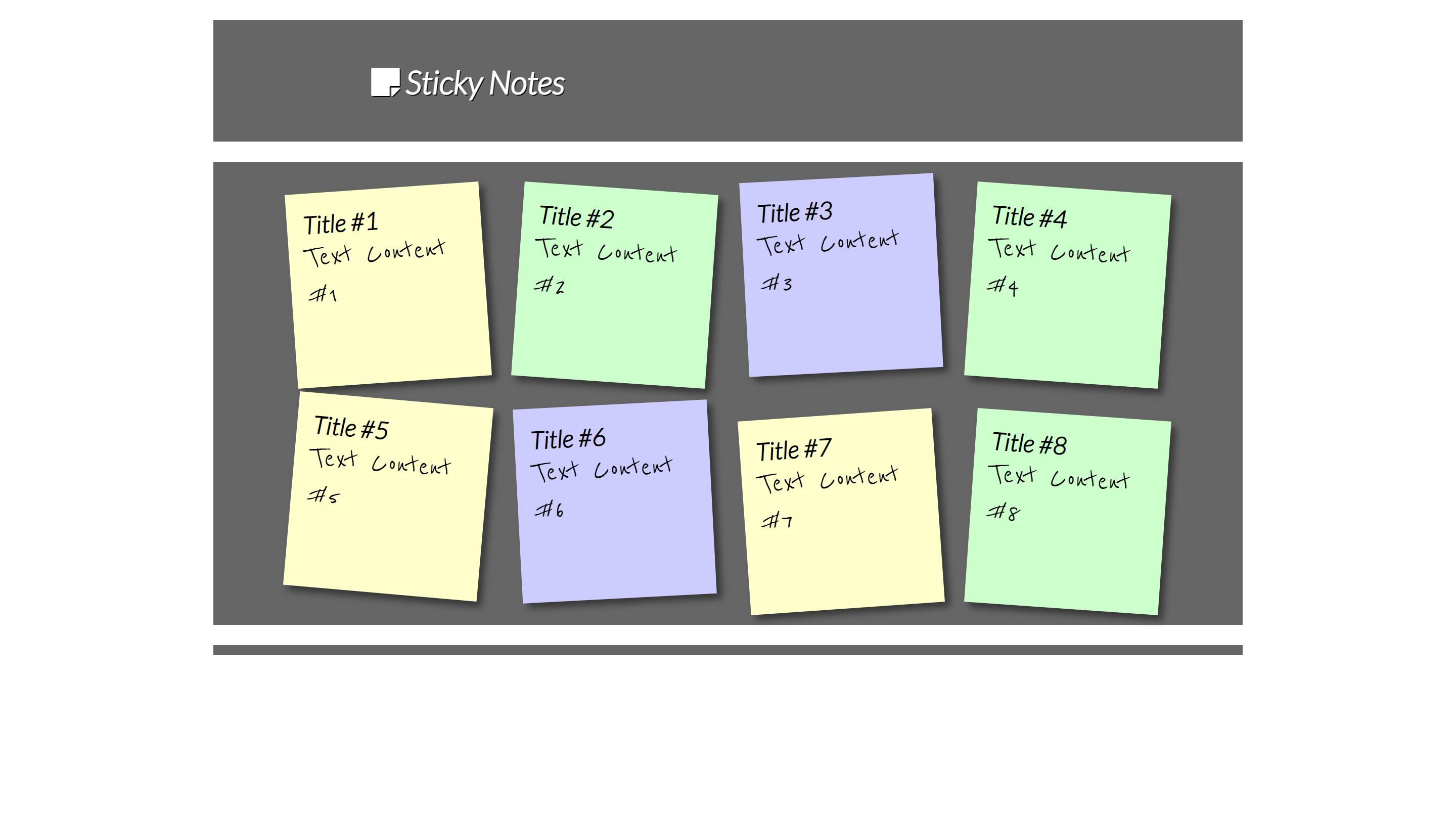 Sticky Notes